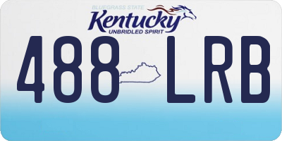 KY license plate 488LRB
