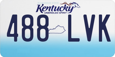 KY license plate 488LVK
