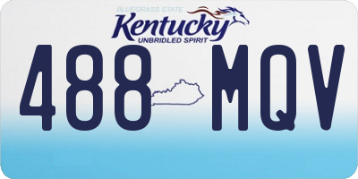 KY license plate 488MQV