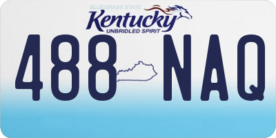 KY license plate 488NAQ