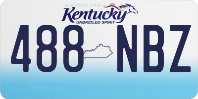 KY license plate 488NBZ