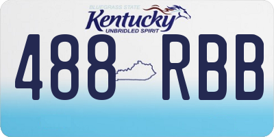 KY license plate 488RBB