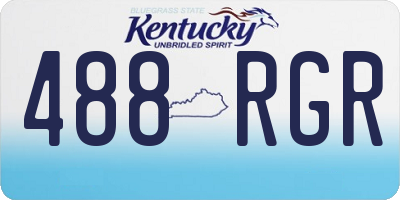 KY license plate 488RGR
