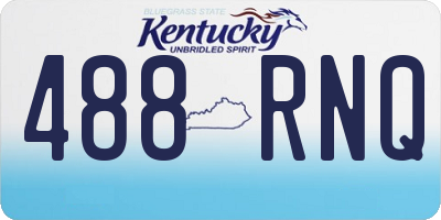 KY license plate 488RNQ