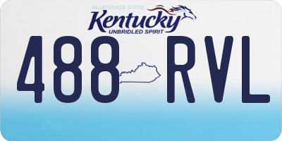 KY license plate 488RVL