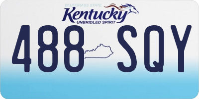 KY license plate 488SQY
