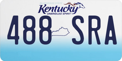 KY license plate 488SRA