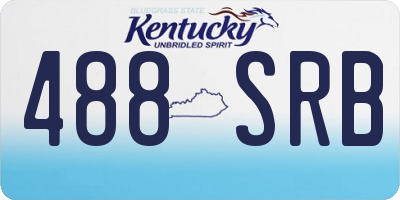 KY license plate 488SRB