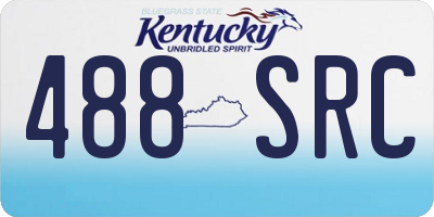 KY license plate 488SRC