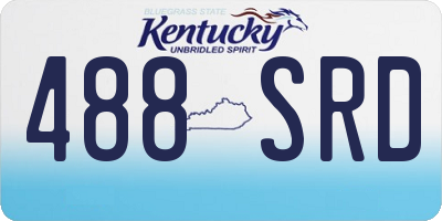 KY license plate 488SRD