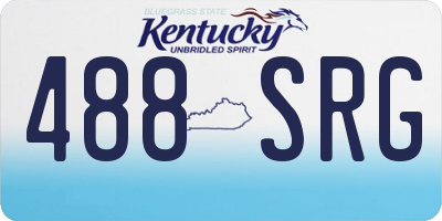 KY license plate 488SRG