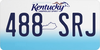 KY license plate 488SRJ