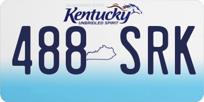 KY license plate 488SRK