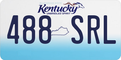 KY license plate 488SRL