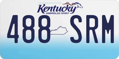 KY license plate 488SRM