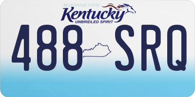 KY license plate 488SRQ