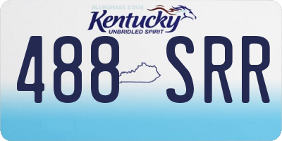 KY license plate 488SRR