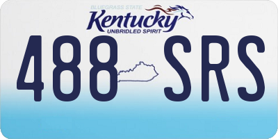 KY license plate 488SRS