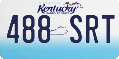KY license plate 488SRT