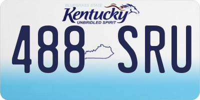 KY license plate 488SRU