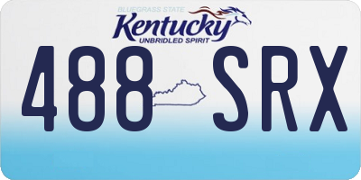 KY license plate 488SRX