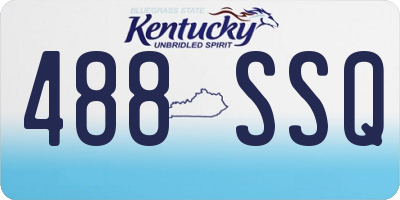 KY license plate 488SSQ
