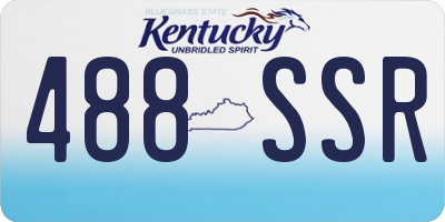 KY license plate 488SSR