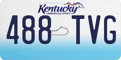 KY license plate 488TVG
