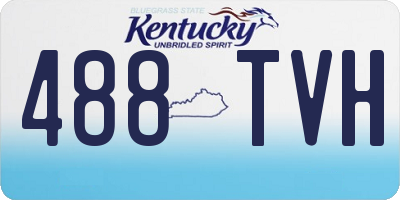 KY license plate 488TVH