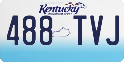 KY license plate 488TVJ