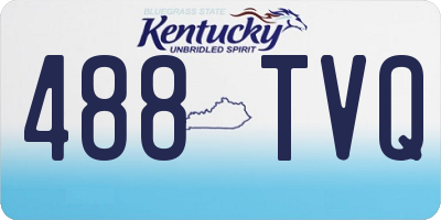 KY license plate 488TVQ