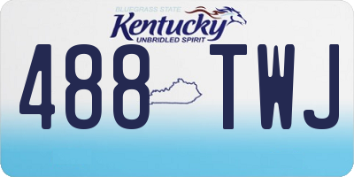 KY license plate 488TWJ