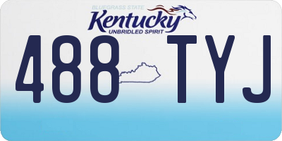 KY license plate 488TYJ
