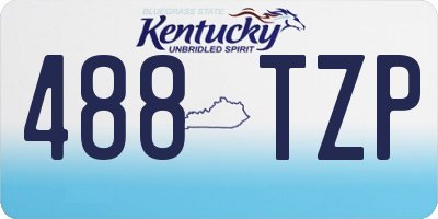 KY license plate 488TZP