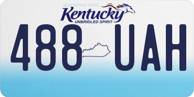 KY license plate 488UAH