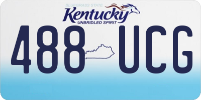 KY license plate 488UCG