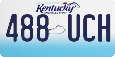 KY license plate 488UCH