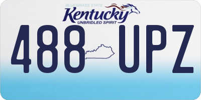 KY license plate 488UPZ