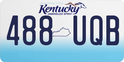 KY license plate 488UQB