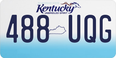 KY license plate 488UQG