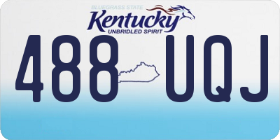KY license plate 488UQJ