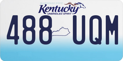 KY license plate 488UQM