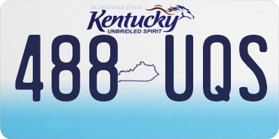 KY license plate 488UQS