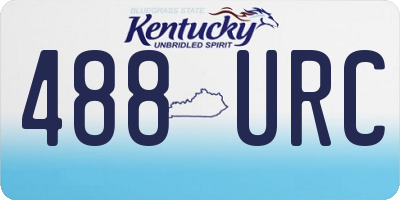 KY license plate 488URC