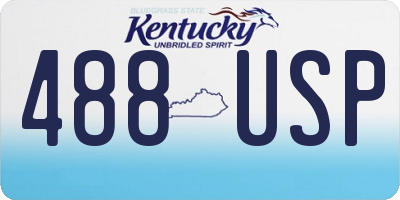 KY license plate 488USP