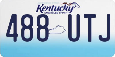 KY license plate 488UTJ
