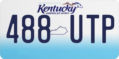KY license plate 488UTP