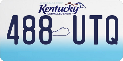 KY license plate 488UTQ