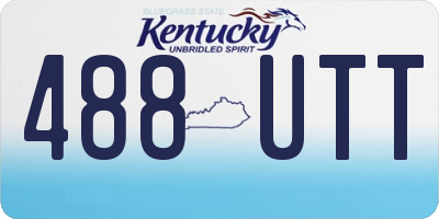 KY license plate 488UTT