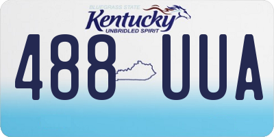KY license plate 488UUA